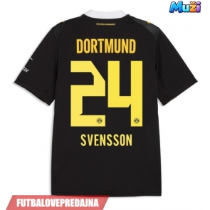 Lacne Muži Futbalové dres Borussia Dortmund Daniel Svensson #24 2026-27 Krátky Rukáv - Preč